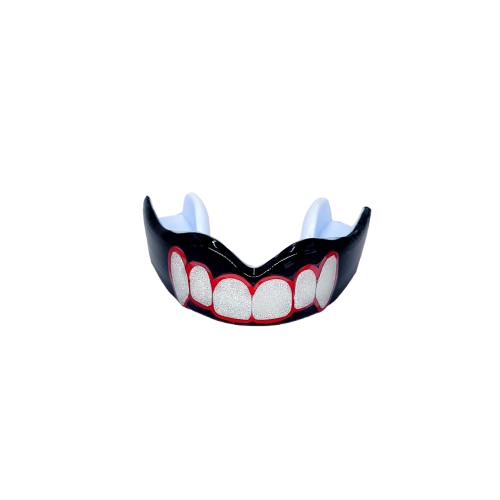 Protège-dents thermoformable - GRILLZ ROUGE ARGENT