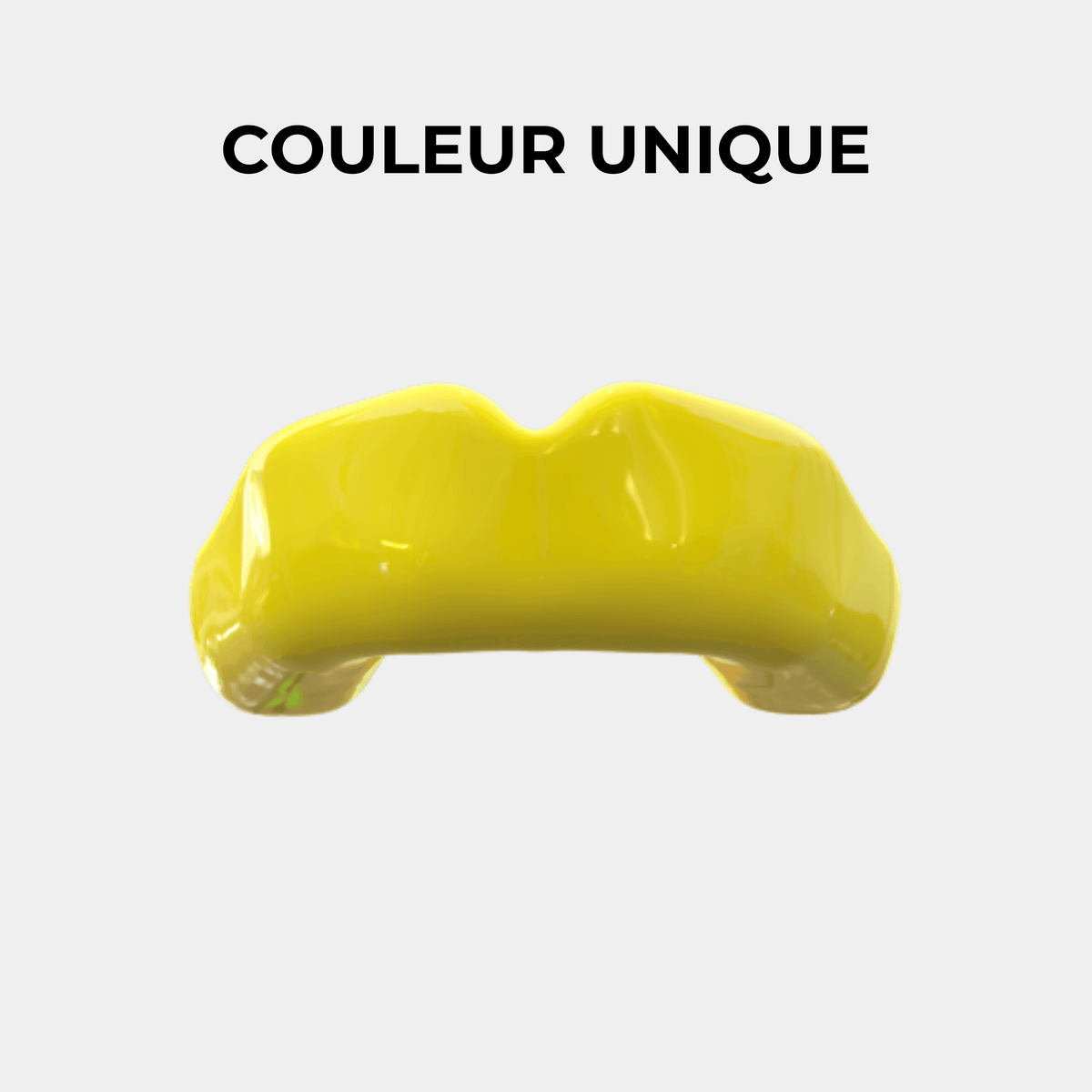 Protège-dents de fabrication France, haute qualité pour une protection optimale lors d'activités sportives.