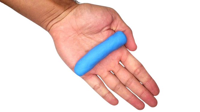 Silicone roulé en boudin