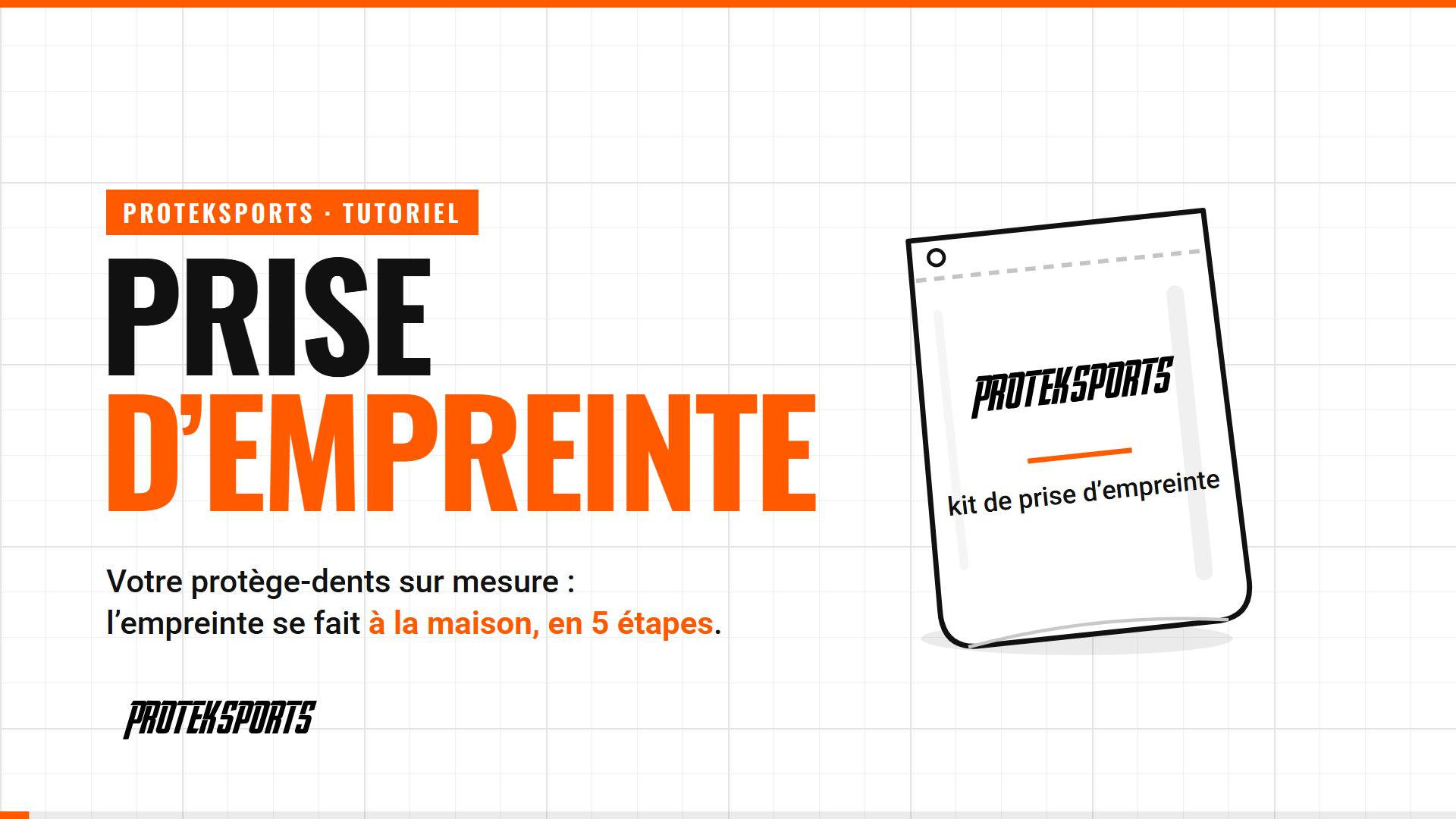 Proteksports video tutorial: taking an impression in 5 steps