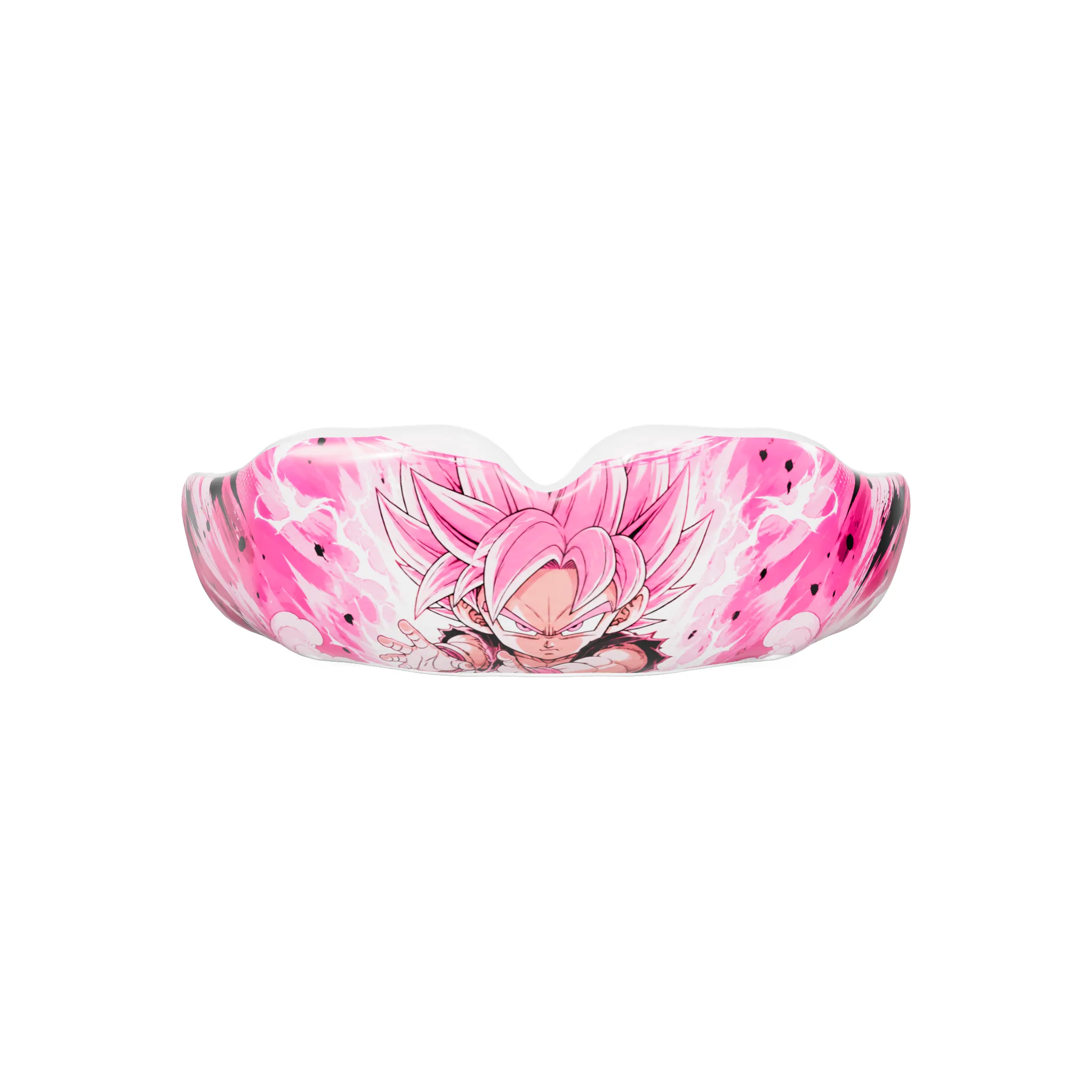 Protège-dents Guerrier rose sur mesure de face