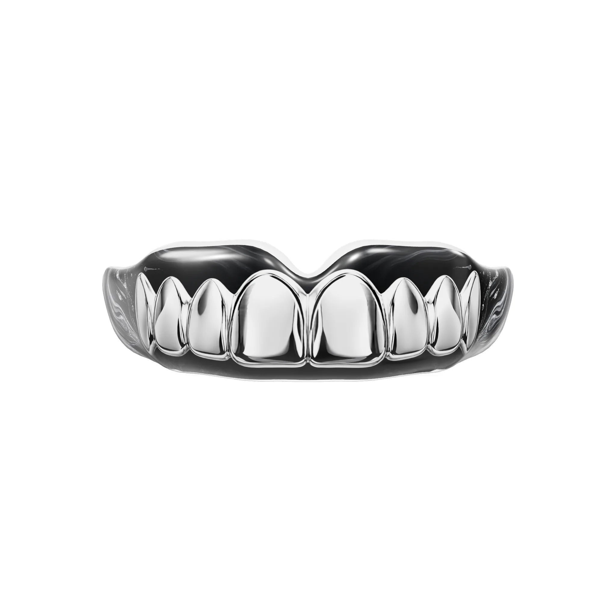 Protège-dents Chrome sur mesure de face
