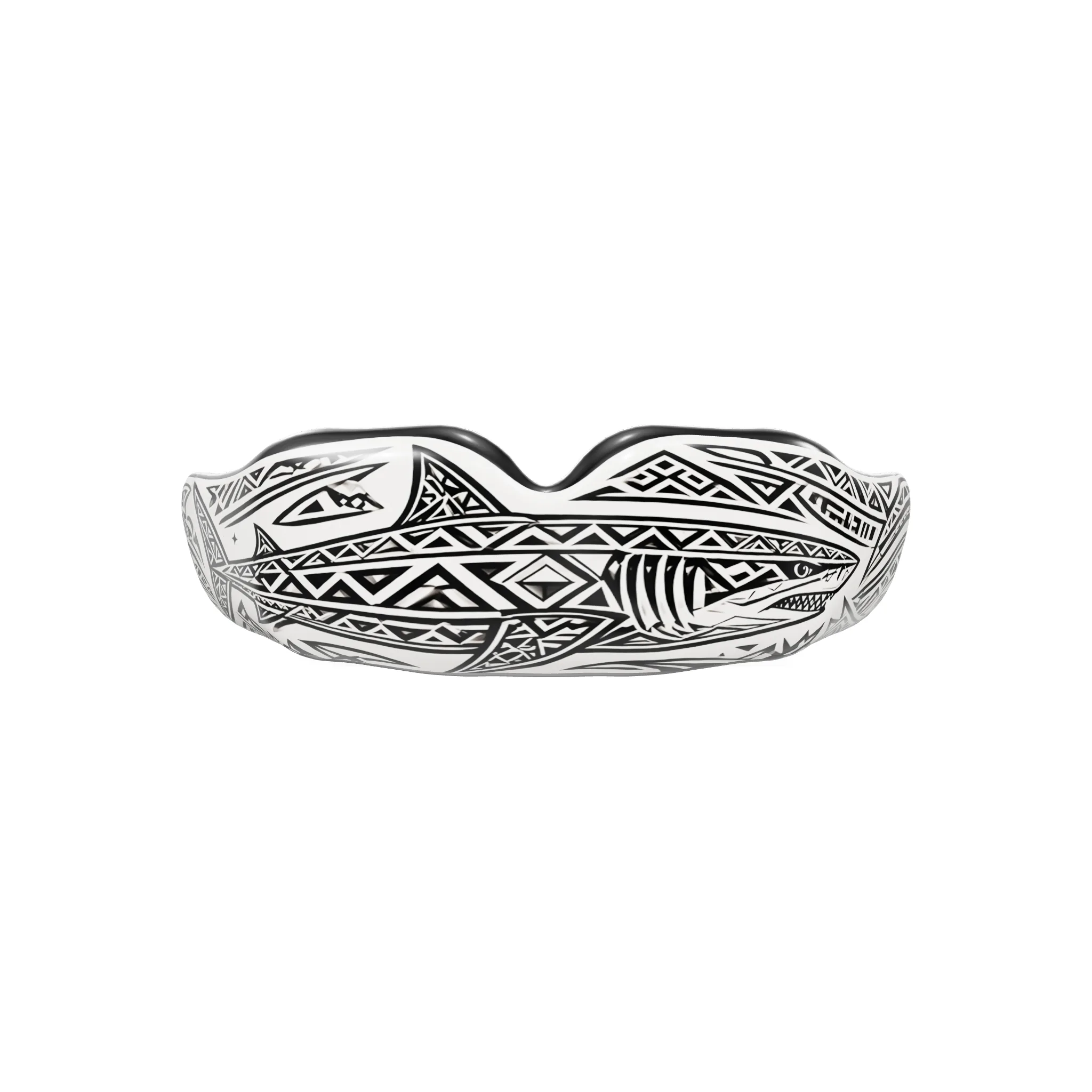 Protège-dents Requin tribal sur mesure de face
