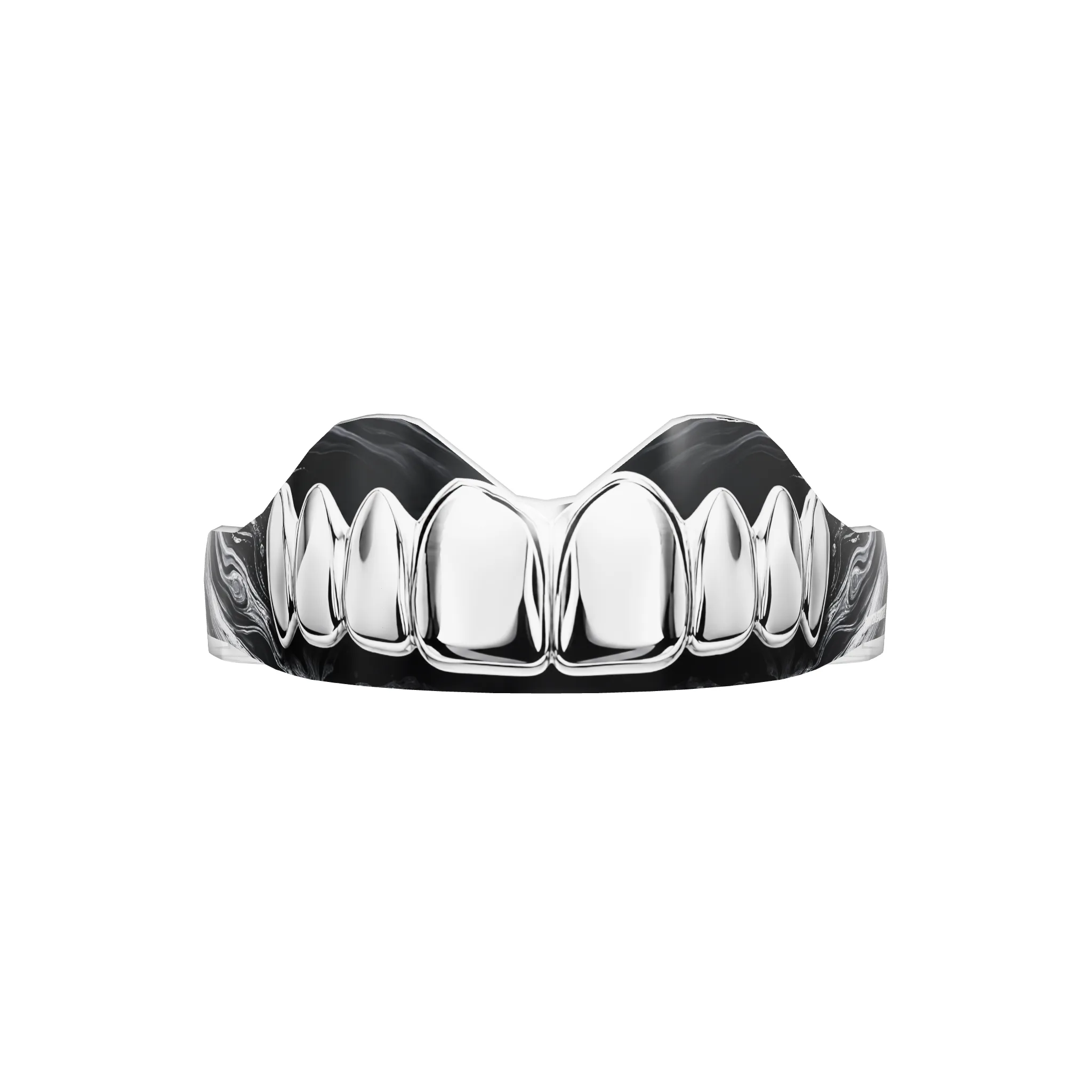 Protège-dents Chrome thermoformable de face