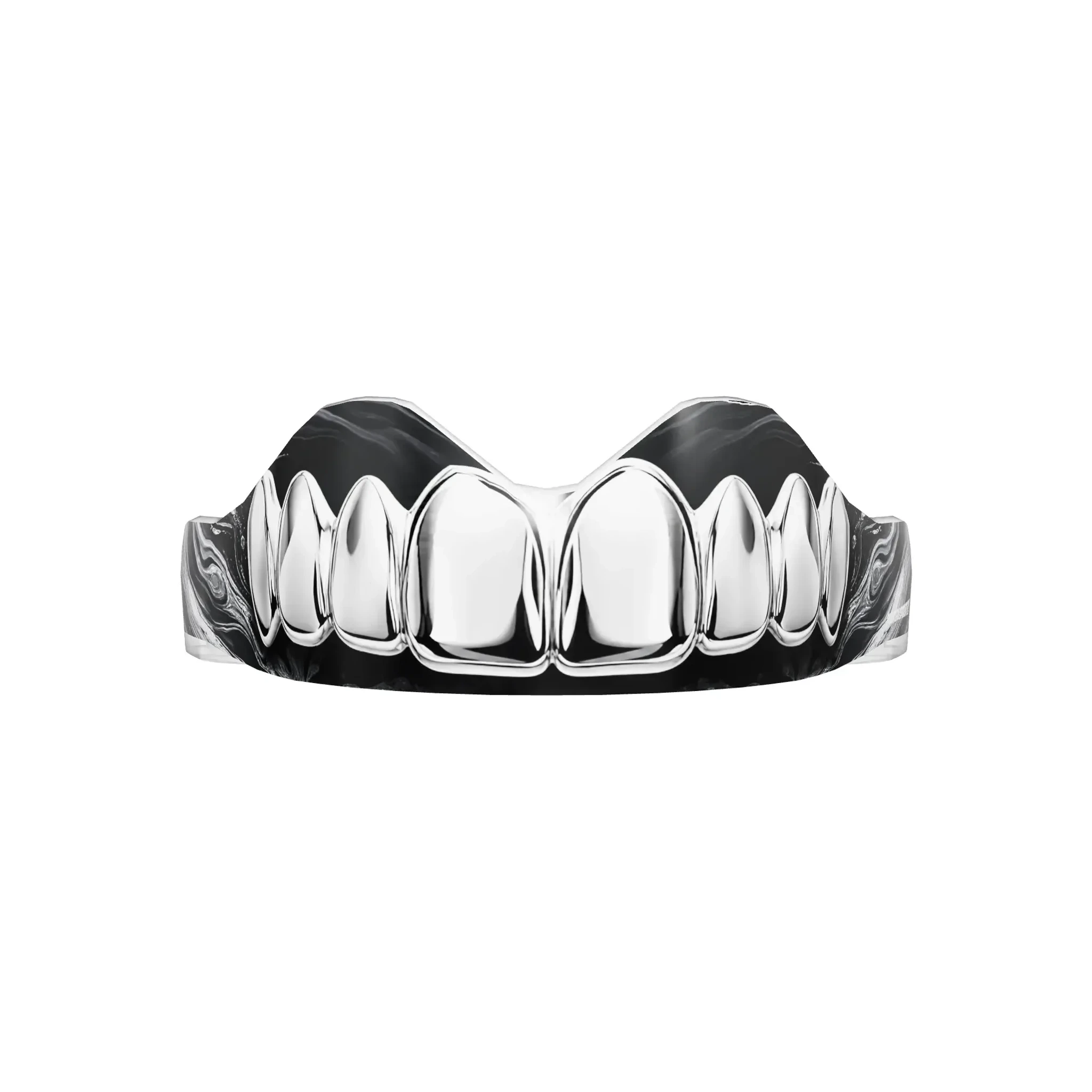 Protège-dents Chrome thermoformable de face