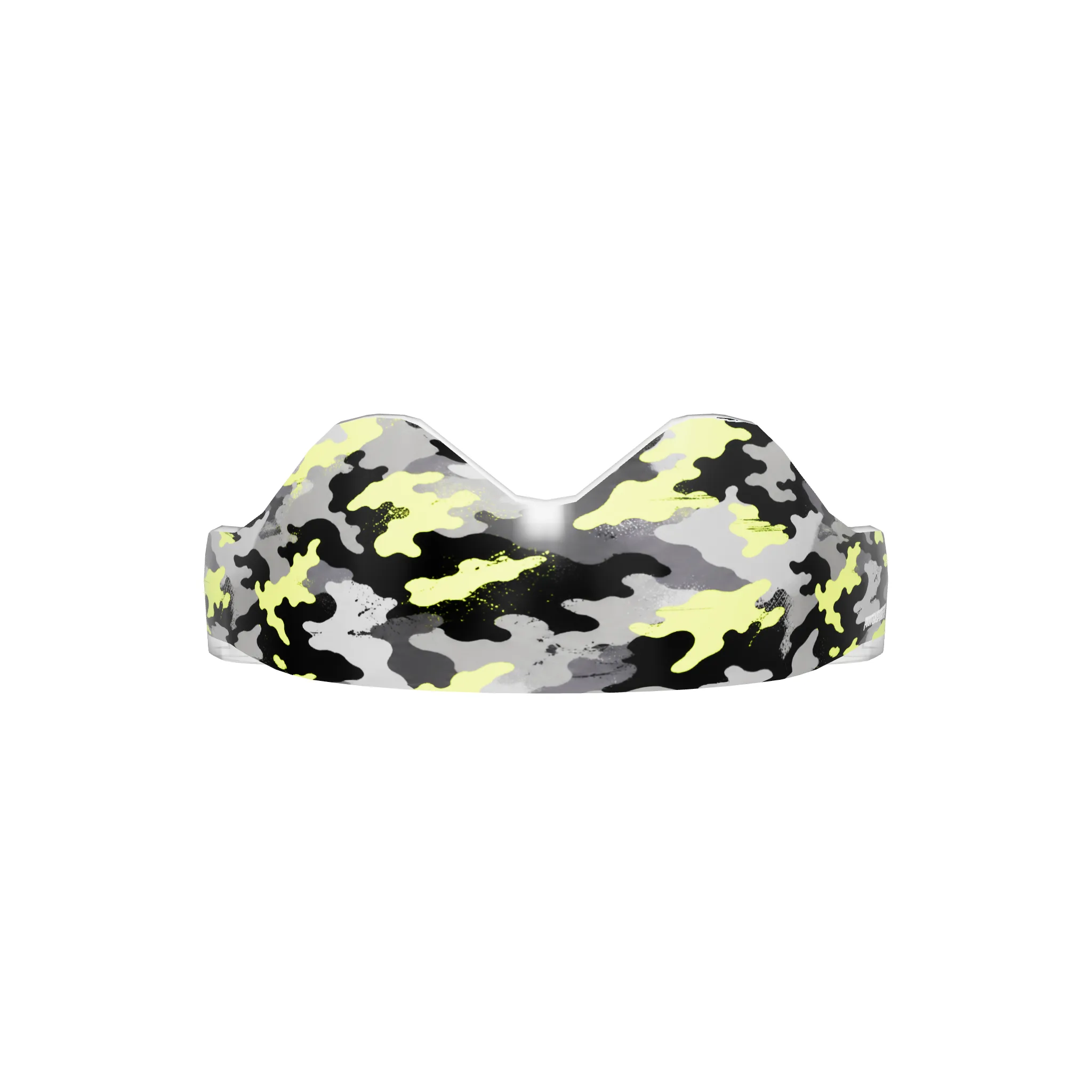 Protège-dents Camo néon thermoformable de face